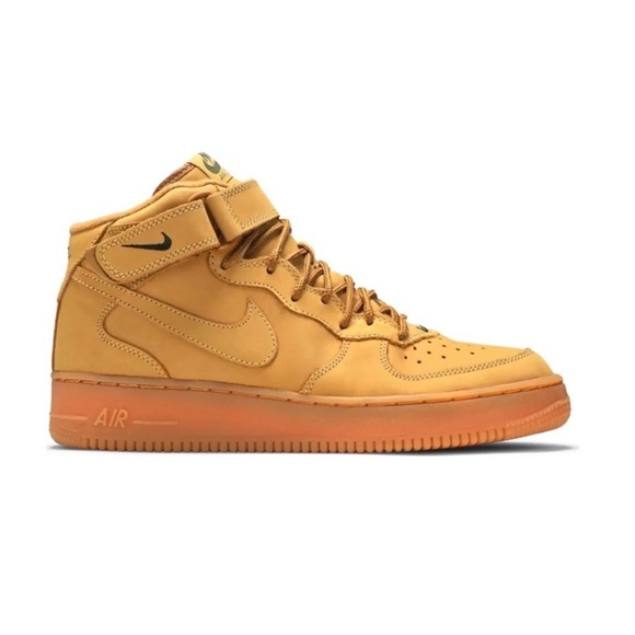 Nike Air Force 1 Mid B Flax Wheat size 9.5 - Picture 1 of 11